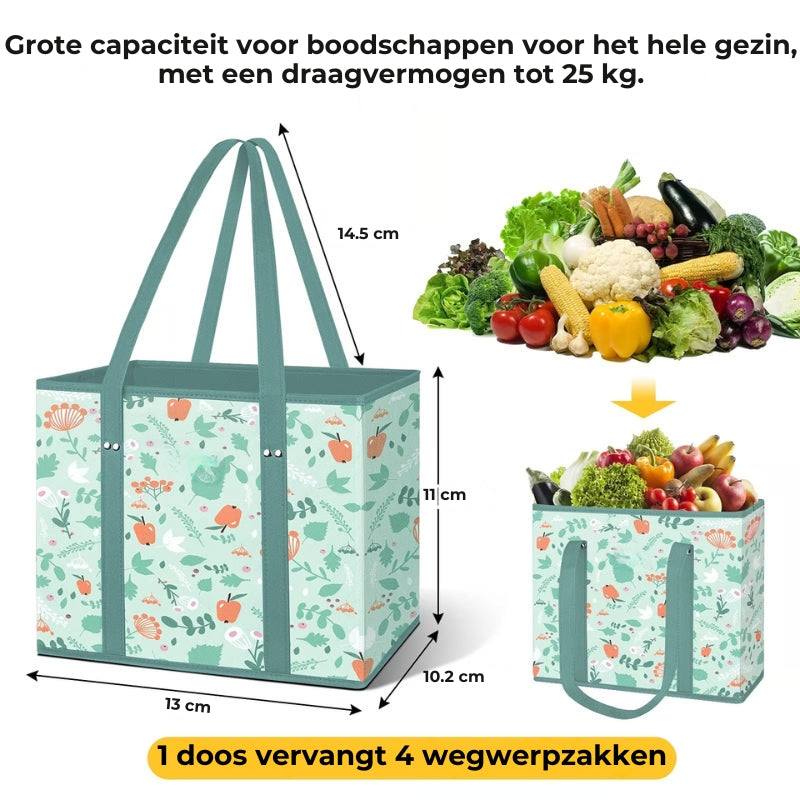 Herbruikbare boodschappentassen - Stevig en Opvouwbaar