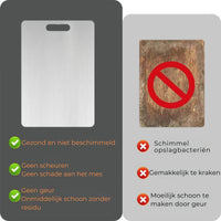 Roestvrijstalen Dubbelzijdige Snijplank