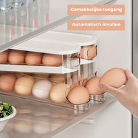 Eierhouder met zwaartekrachtsysteem