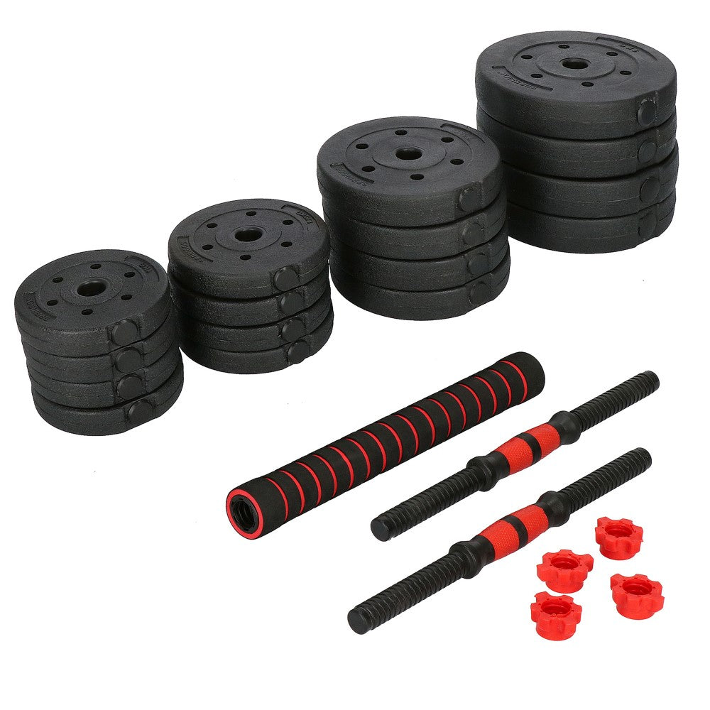 Dumbbell Set | 40 kg | Zwart/Rood