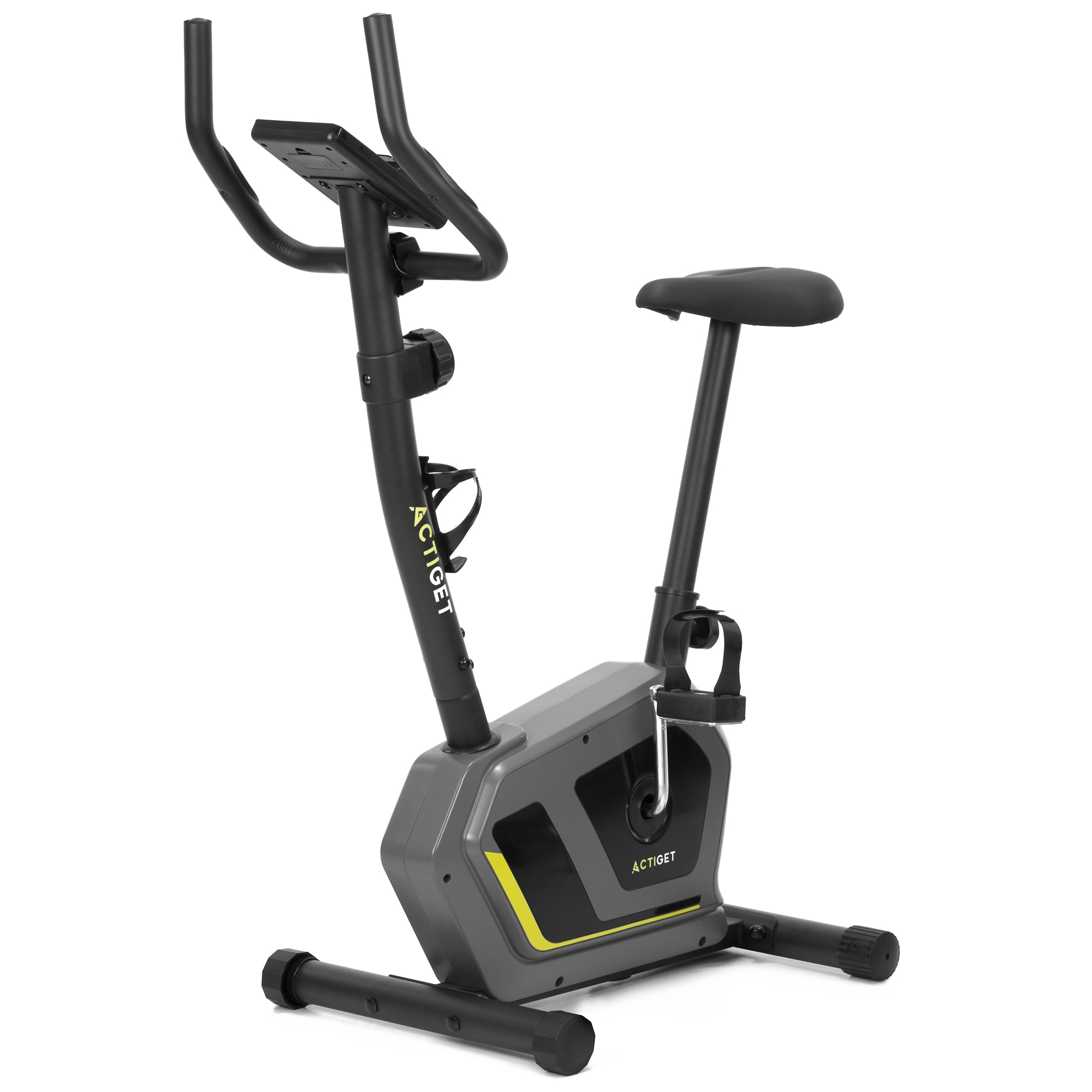 Hometrainer - 8 Weerstandsniveaus - Inclusief Hartslagmeter, Display, Telefoonhouder, Transportwielen - Max 130 KG