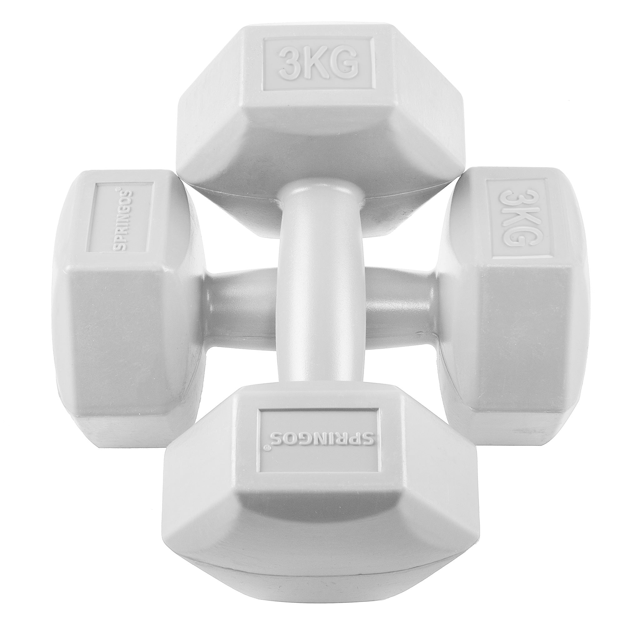 Dumbbell Set - 3 KG - Grijs - Oefengewichten