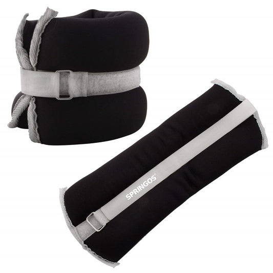 Pols- en enkelgewicht | 2 Stuks | 2 kg | Zwart