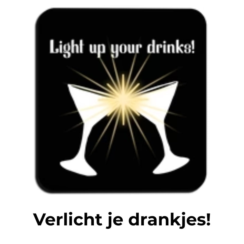 LED drankonderzetter - Automatische oplichting
