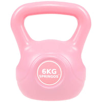 PVC Kettle Bell | Kettlebell | 6 kg | Roze