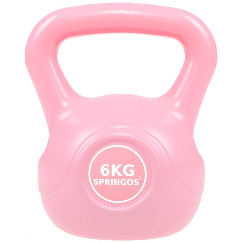 PVC Kettle Bell | Kettlebell | 6 kg | Roze