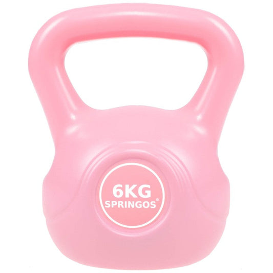 PVC Kettle Bell | Kettlebell | 6 kg | Roze