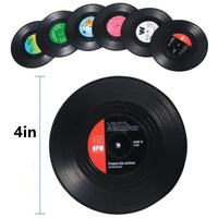 Retro Vinylplaat Drankonderzetters