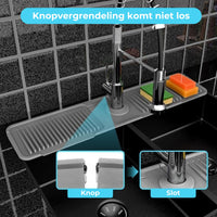 Opvouwbare spatmat voor de gootsteen