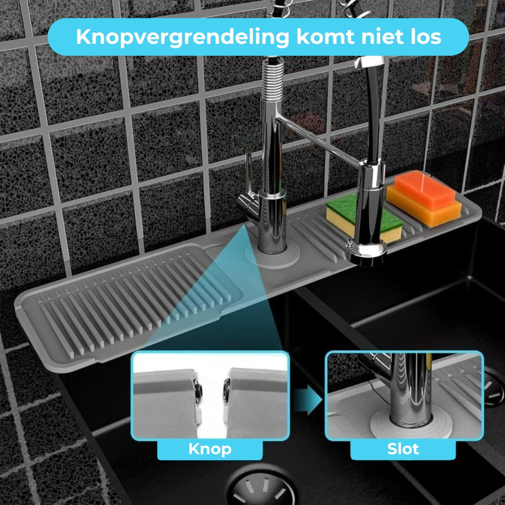 Opvouwbare spatmat voor de gootsteen
