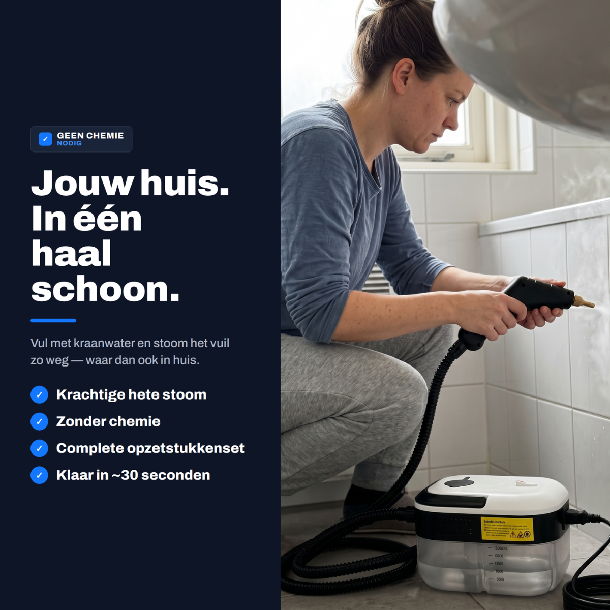 SteamFit Handstoomreiniger | incl. accessoires