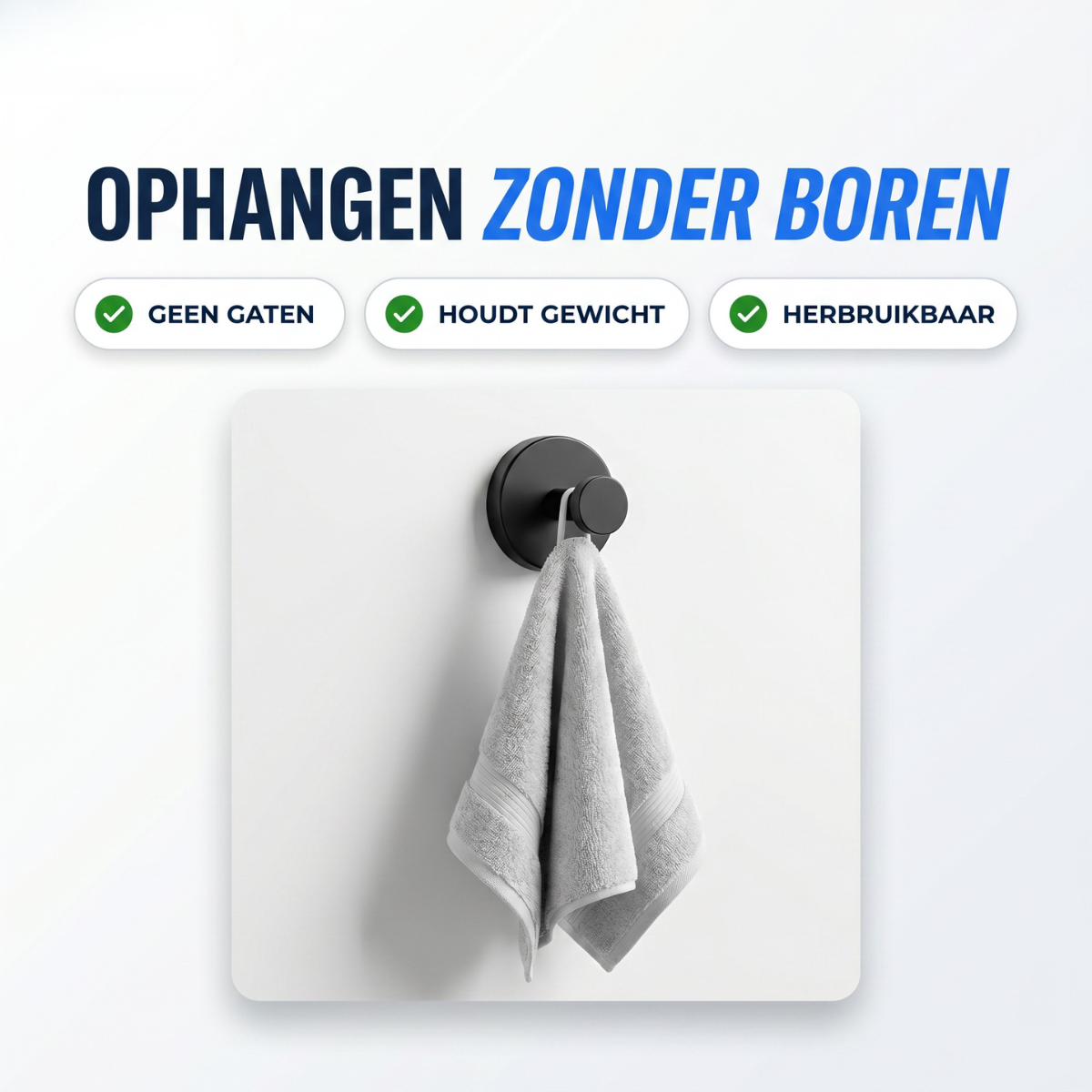 GripFix Zuignaphaken | Ophangen Zonder Boren