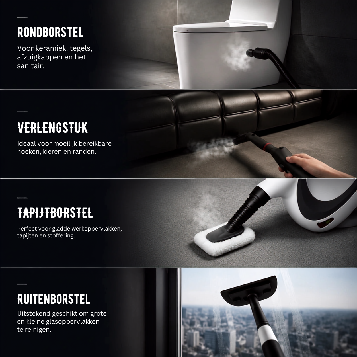 SteamFit Pro | Handstoomreiniger inlc. accessoires