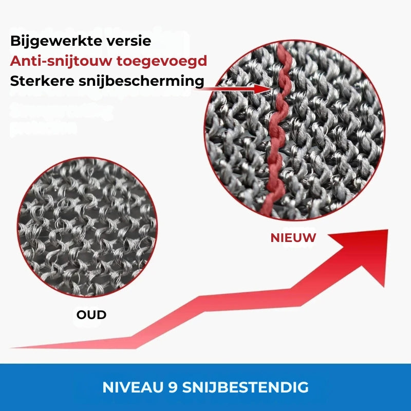 Metaalmesh Handschoenen van voedselveilig roestvrij staal