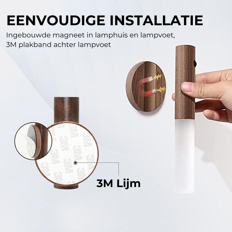 Minimalistische wandlamp