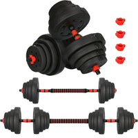Dumbbell Set | 40 kg | Zwart/Rood