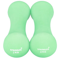 Dumbbell Set - 2 KG - Groen