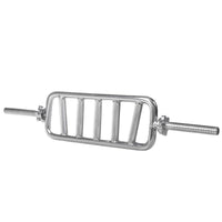 Korte Halterstang | Triceps Trainer | Chroomstaal | 87 cm | 7.6KG