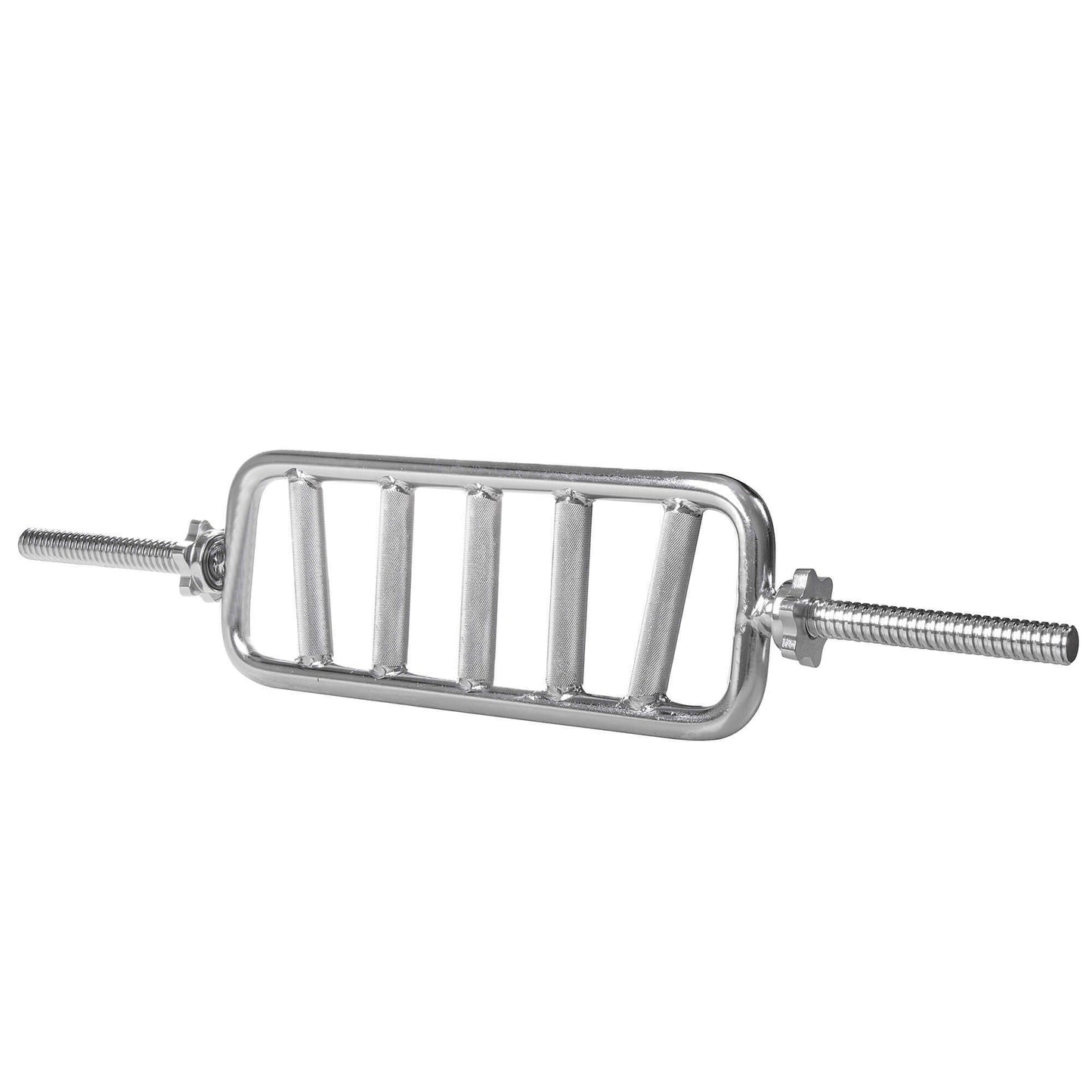 Korte Halterstang | Triceps Trainer | Chroomstaal | 87 cm | 7.6KG