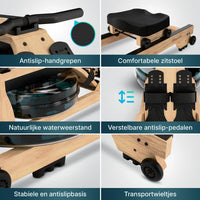 Roeitrainer - RowForge - Hout Met Waterweerstand