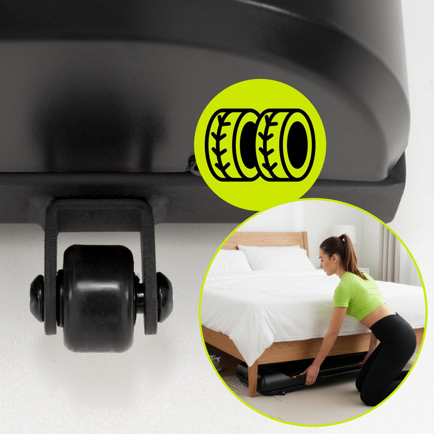 Loopband - 1-12 KM/U - Inklapbaar - Fitshow APP - Met ingebouwde Speaker ( Bluetooth ) - Afstandsbediening - Telefoonhouder - Smeerolie - 133 x 50 x 105 CM - 1 PK Motor
