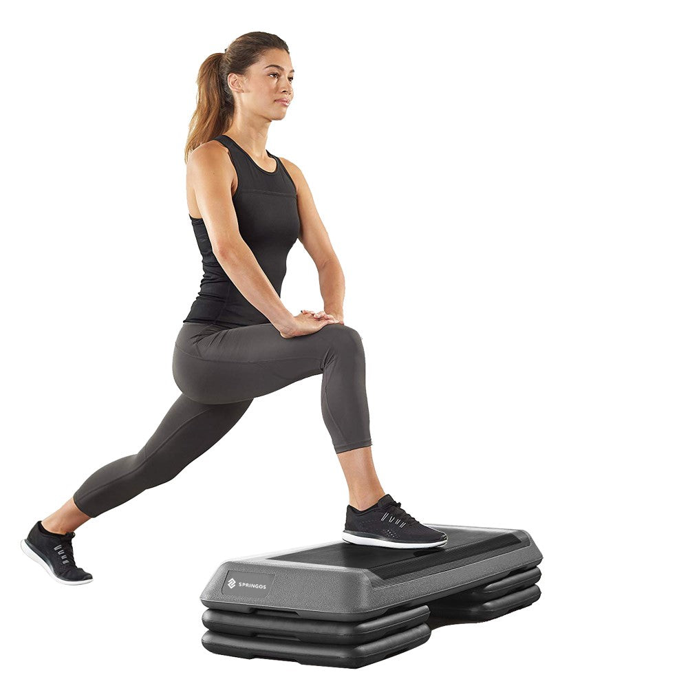 Aerobic Stepper | Verstelbaar | Zwart/Grijs