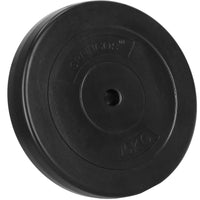 Halterschijven | 2 x 15 kg | Kunststof | Zwart
