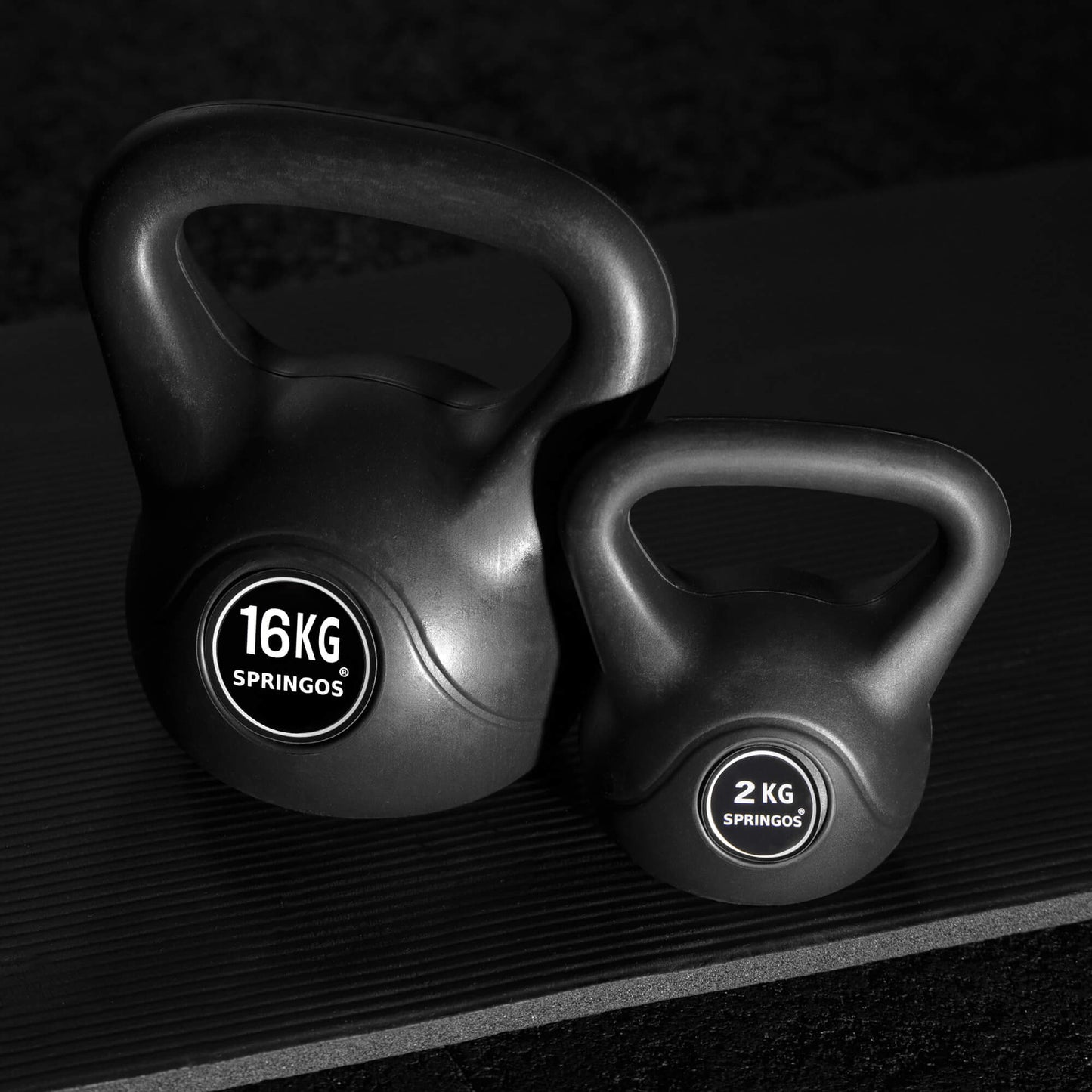 Kettlebell | Zwart | 16 kg
