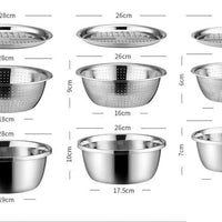 3-in-1 roestvrijstalen wastafelset