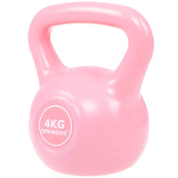 PVC Kettle Bell | Kettlebell | 4 kg | Roze
