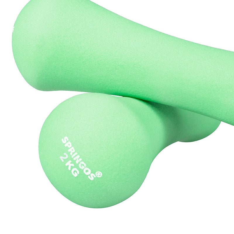 Dumbbell Set - 2 KG - Groen