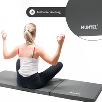 Fitnessmat - Sportmat - Premium Kwaliteit - Opvouwbaar - 3 Delig - 180 X 60 X 5.5 cm - Grijs