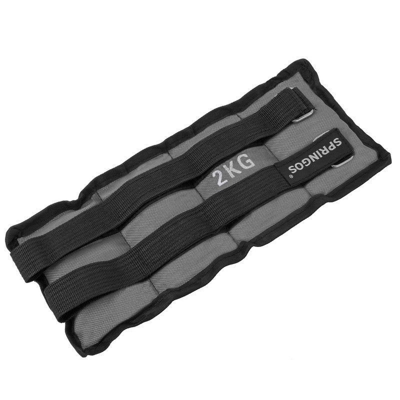 Pols- en enkelgewicht | 2 Stuks | 2 kg | Grijs