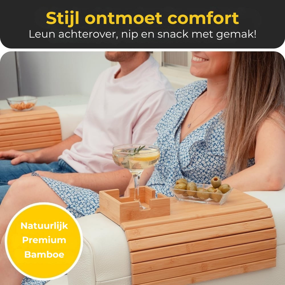 Bamboe Armsteun Plateau - De beste vriend van je sofa