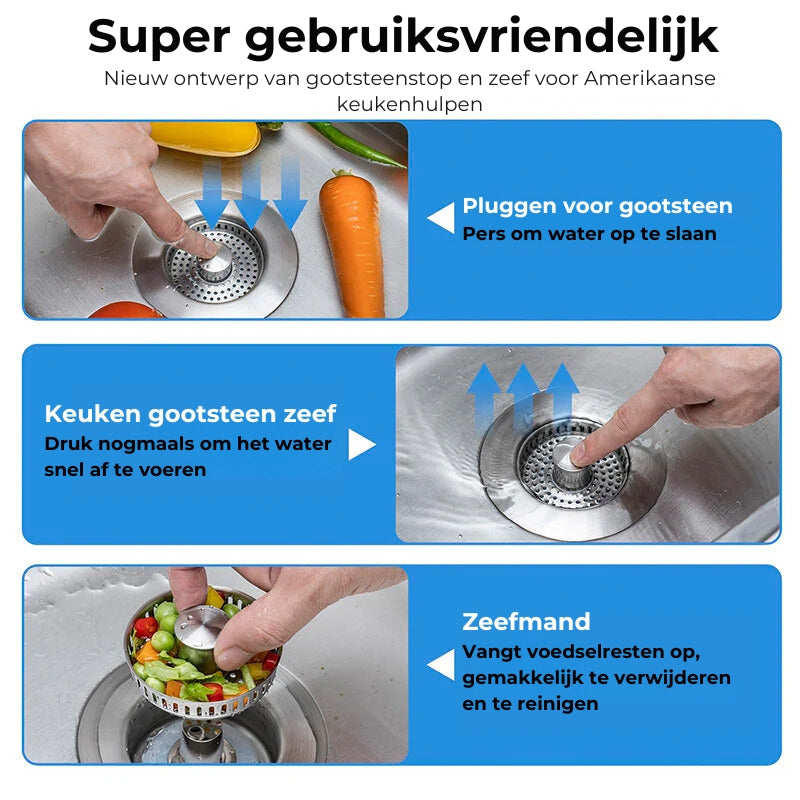 Roestvrijstalen Gootsteenafvoer