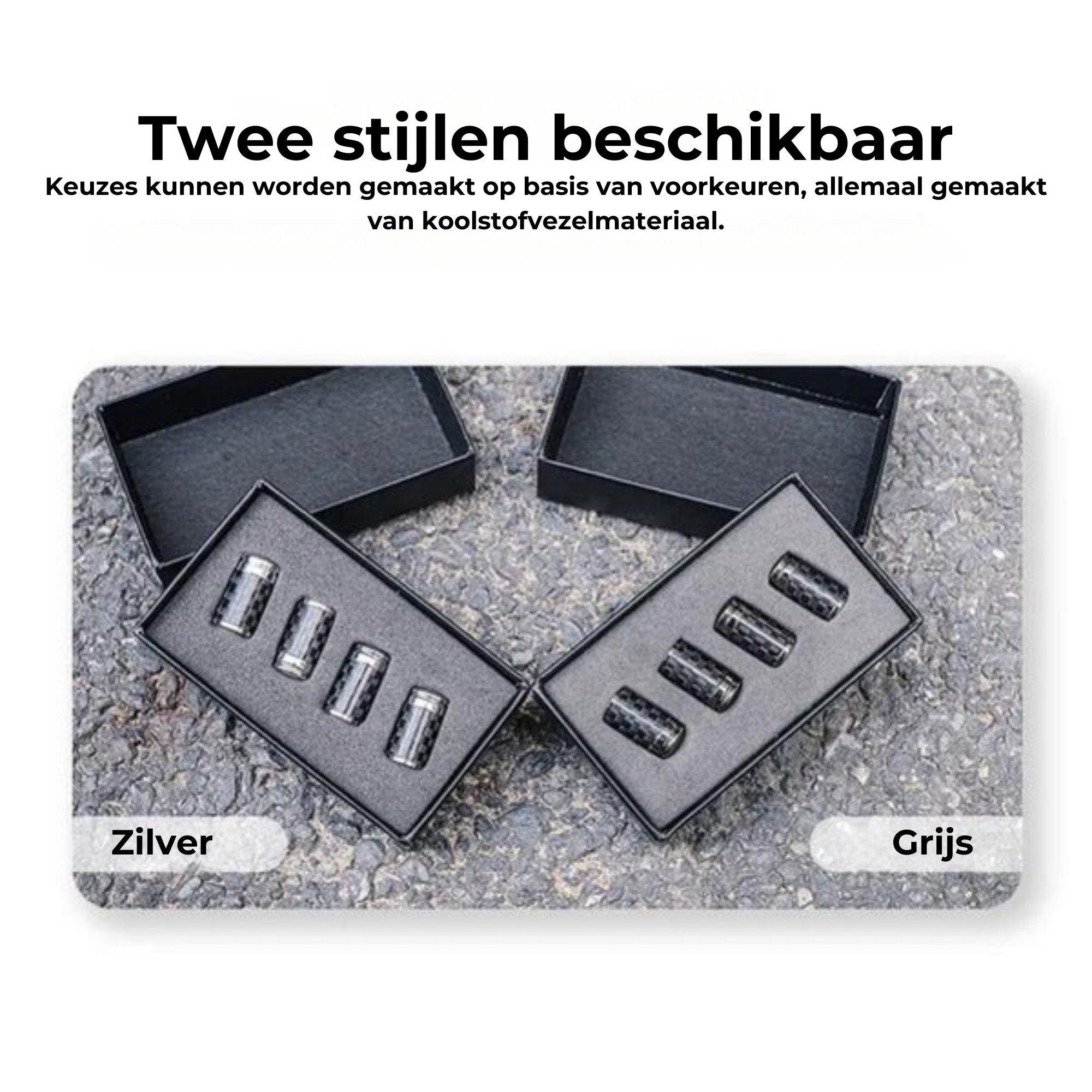 Koolstofvezel ventieldopjes banden – Lekvrije wielbeschermingsset