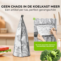 [30 stuks] Herbruikbare aluminiumfolie afsluitbare opbergzakjes