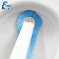 FreshBrush™ Siliconen Toiletborstel – Hygiënisch, Stankvrij & Verwisselbaar | Incl. 24 Opzetstukken