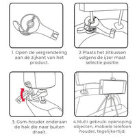 Autohaak voor Hoofdsteun