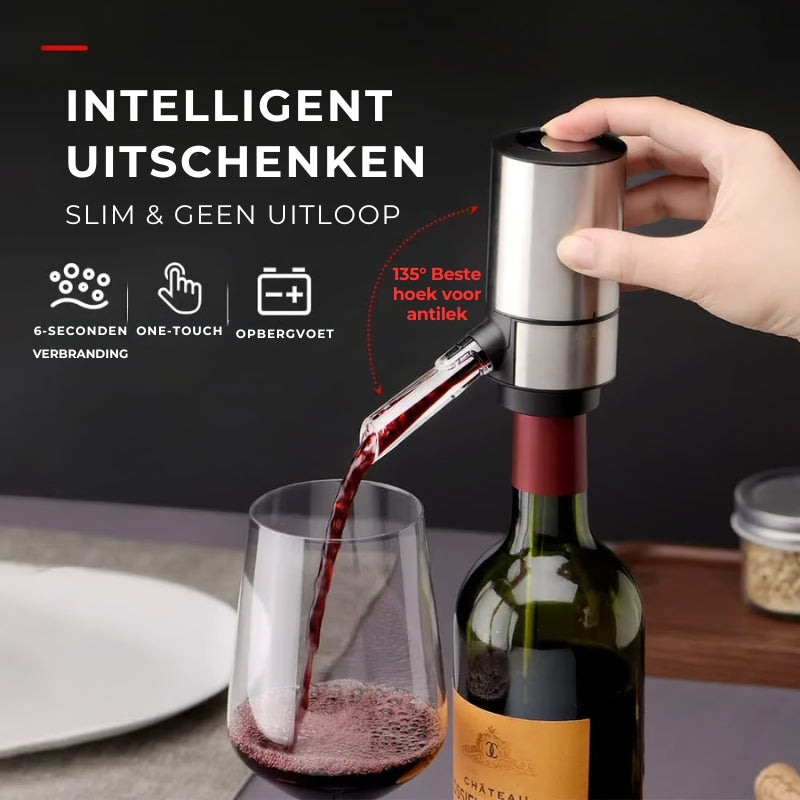 Elektrische Wijnbeluchter en -Schenker set