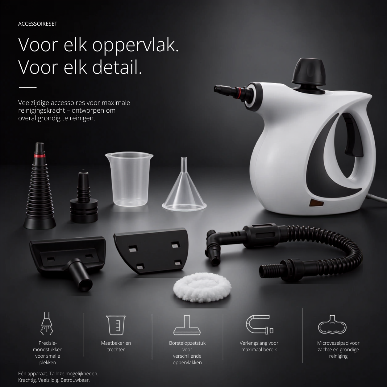 SteamFit Pro | Handstoomreiniger inlc. accessoires
