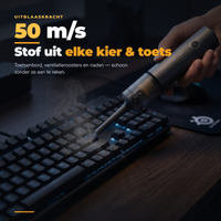 Vortix 3-in-1 Draadloze stofzuiger | Zuigt, Blaast & Pompt