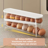 Eierhouder met zwaartekrachtsysteem