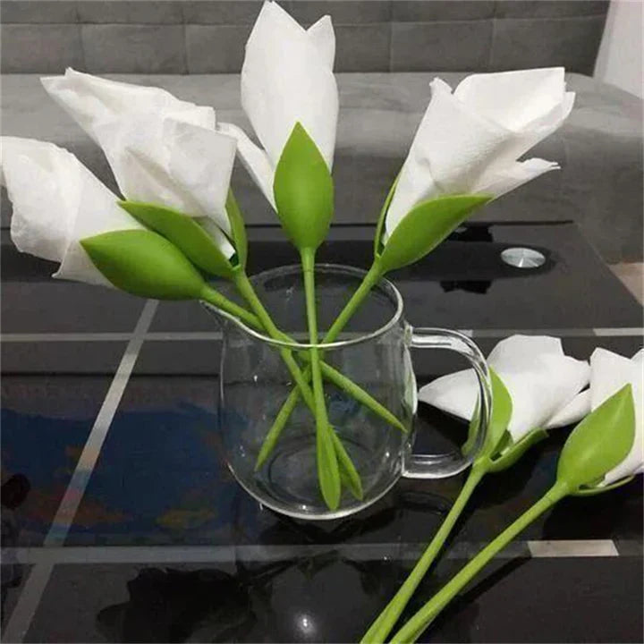 Servet tafeldecor  bloemvouwer