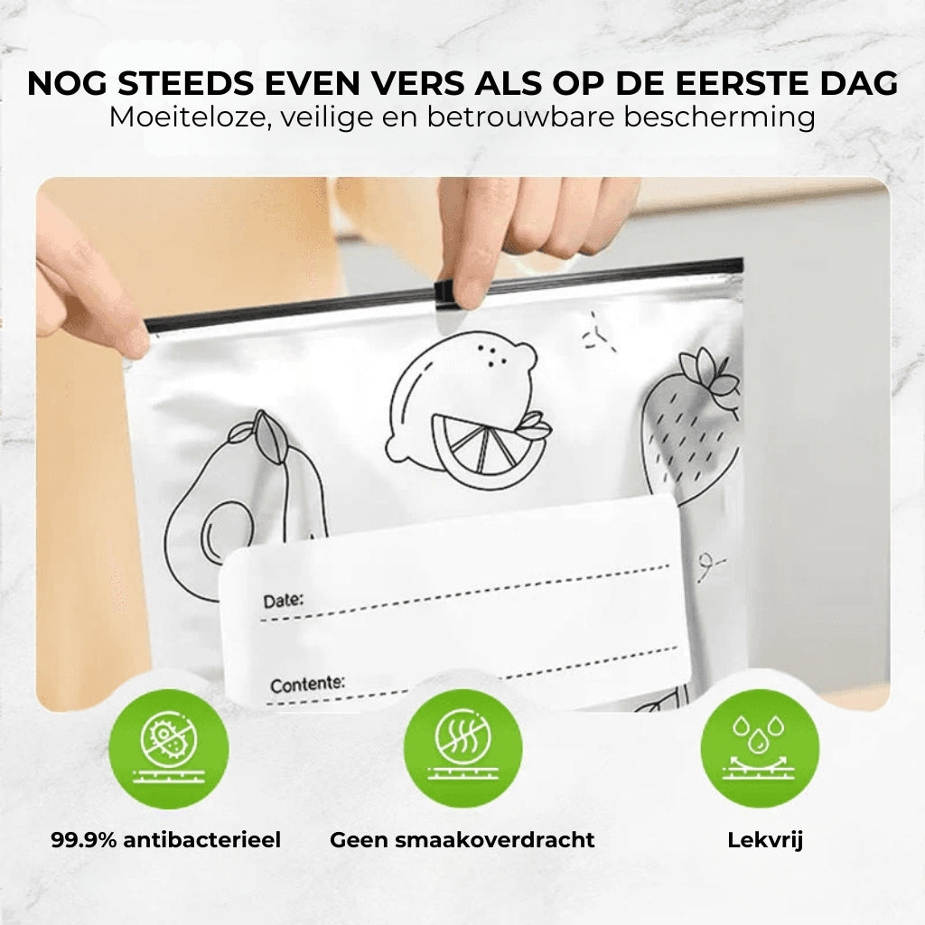 [30 stuks] Herbruikbare aluminiumfolie afsluitbare opbergzakjes