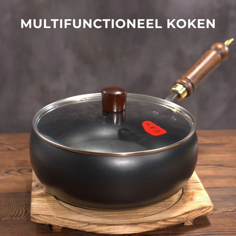 Anti-aanbak Dikke Ijzersmeed Kookpot
