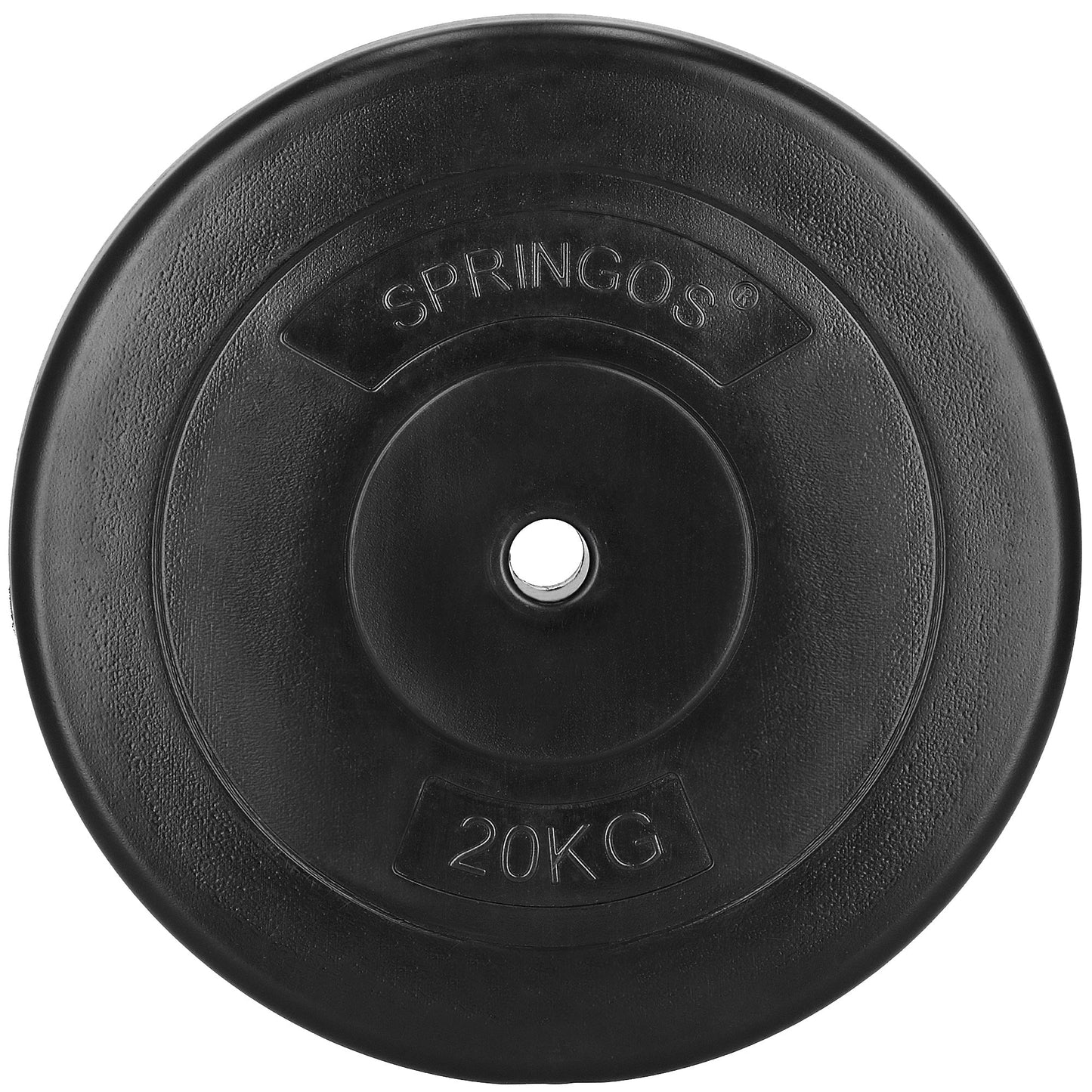 Halterschijf | 1 x 20 kg | Kunststof | Zwart