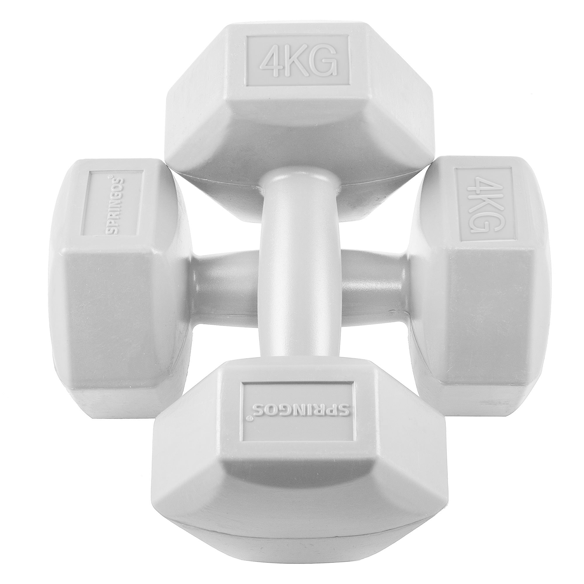 Dumbbell Set - 4 KG - Lichtgrijs - Oefengewichten