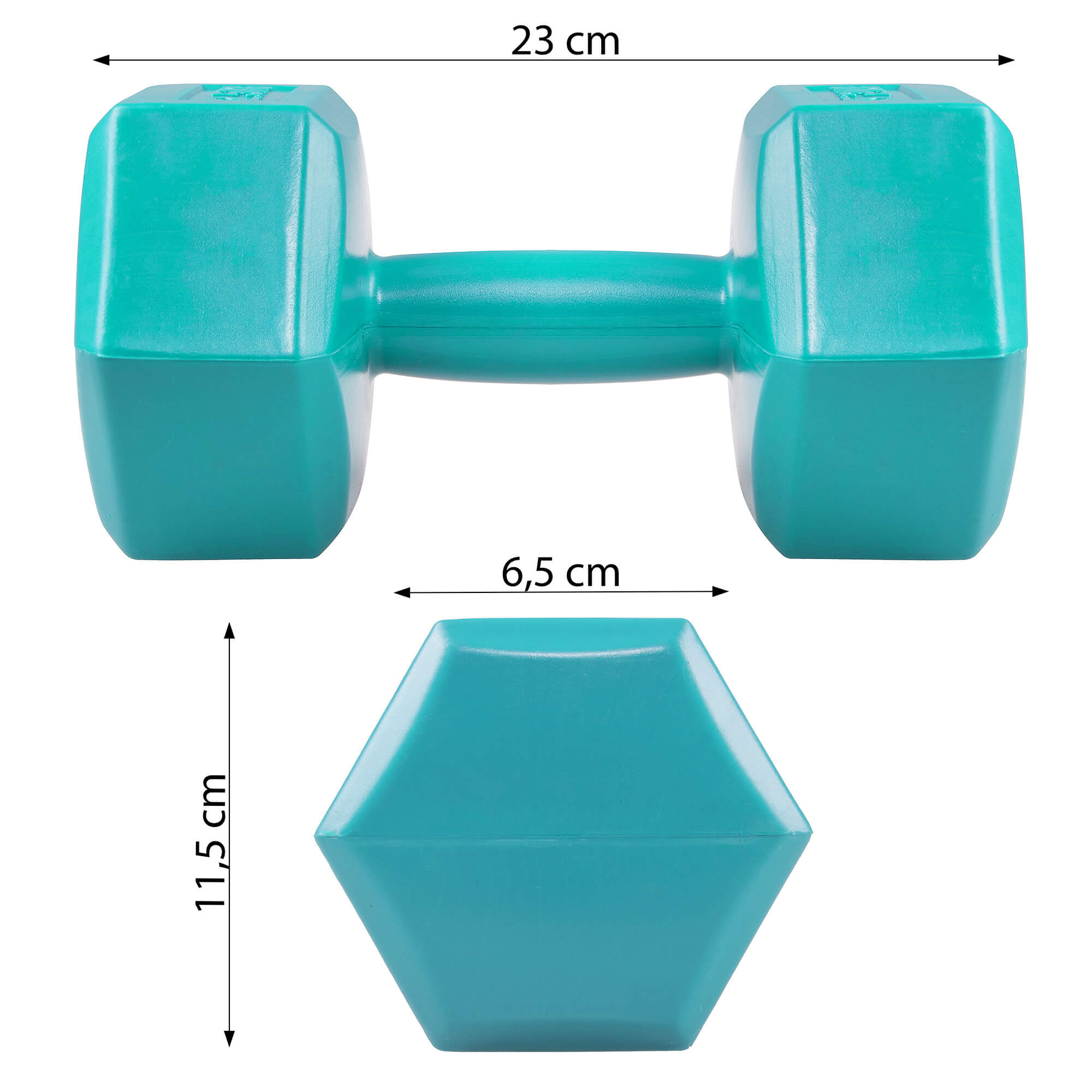 Dumbbell Set - 2,5 KG - Blauw - Oefengewichten