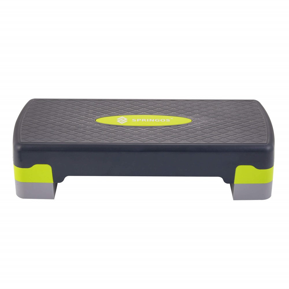 Aerobic Stepper | Verstelbaar | Inclusief Mat | Grijs/Groen